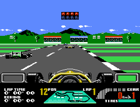 Nigel Mansell World Championship - NES game screenshot (1993) by GameTek